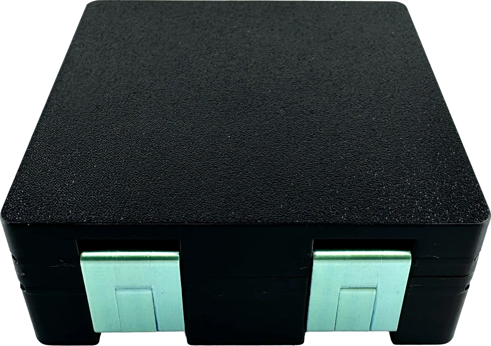 Black vial box, closed