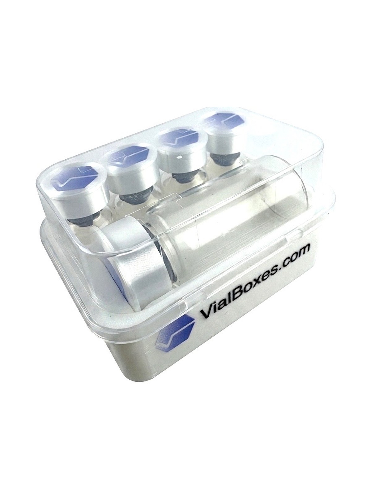 Travel vial kit — loaded with one 10 ml and four 3 ml vials